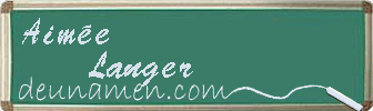 Aimée Langer Visitenkarte